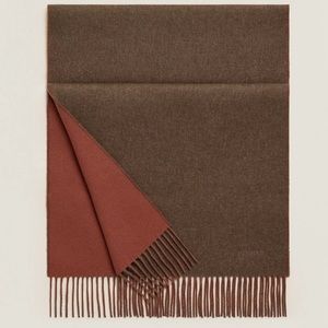 Hermes cashmere muffler🧣Recto-Verso muffler